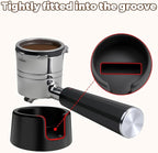 Silicone Coffee Tamper Base Compatible with Ninja Espresso Machine ES601& Es701, for Handheld Portafilter Support Stand, Tamping Station Handheld Portafilter Support Stand, Space-Saving(Black)