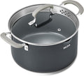 6 Quart Nonstick Stock Pot with Lid, BEZIA PFAS-Free Ceramic Soup Pot, Multipurpose Pasta Pot with Strainer Lid, Induction Cooking Pot, Silicone Handle, Compatible with All Cooktops, Dishwasher Safe