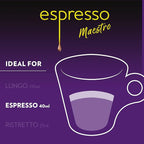 Lavazza Espresso Maestro Intenso Aluminum Capsules Compatible with Nespresso* Original Machines, Medium-Dark Espresso Roast, Arabica and Robusta (60 Capsules)