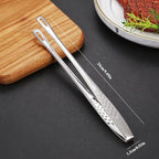 304 Stainless Steel Kitchen Shears, Korean BBQ Scissors and Tongs Set,9.45 inch (Black+red) Scissors +(9.45+11) inch Tongs 4 in 1 Set