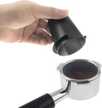 2 Pcs Coffee Dosing Cup 58mm, Stainless Steel Dosing Cup Compatible with All 58mm Portafilter, Stainless Steel Espresso coffee Dosing Cup (2, Black, 58mm)