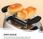 OSALADI 2Pcs Toaster Warming Rack and Stainless Steel Bread Slice Holder for Kitchen Sandwich Toast Oven Use