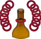 20PCS Felt Lined Leak Proof Accessories Anti Drip Rings Disposable Anti Spill Bottle Mouth Drip Collars For Bars Kitchens Parties Smart Drip Protection Tools