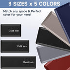 StepRite 4/5 Inch Thick Kitchen Mat Anti Fatigue Mat Kitchen Rugs Kitchen Decor Non-Slip, Stain & Water Resistant, Kitchen Mats Desk Mat for Kitchen, Office, Workshop, Black, 17'' x 47''