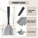 2 Pack Mincing Spatula Meat Chopper - Hamburger Grinder & Ground Beef Smasher, Premium Heat-Resistant Mincing Spatula for Kitchen, Potato Mix & Masher Tool, Meat & Poultry Tenderizer
