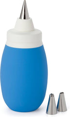 PrepWorks Melt + Drizzle Decorating Set - Versatile Kit for Dazzling Desserts & Pastries - Perfect for Melting, Drizzling, and Decorating - Create Stunning Treats with Ease (Blue)