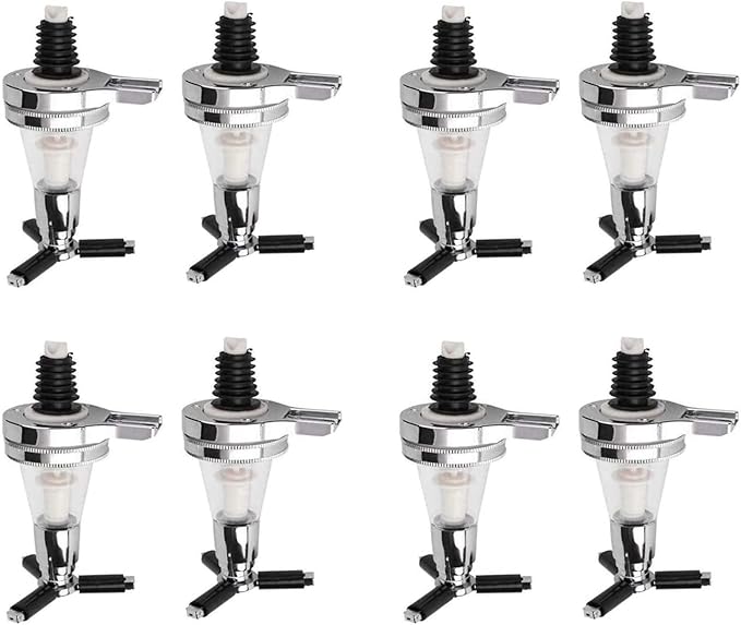 8 Piece 25ml Liquor Dispenser Bar Optic Spirit Measure Pub Dispenser Drink Spirit Wine Cocktail Pourers Bar Tool