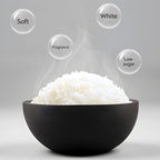 Mokero Low Carb Sugar Rice Cooker 2 Cups Uncooked and 4 Cups of Regular Cooking Small Carb Reducing Maker Rice and Grain Multi-Cooker with Stainless Steel and Nonstick Inner Pot