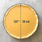 Deep Dish Quiche Lorraine Pie Pan - 7.87 inch Tart Pans with Removable Bottoms - Apple Pie Pan - 7.87 inch Tarte Tatin Pan - Deep Dish Pie Crust - Quiche Baking Dish