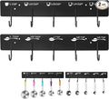 2 Pack Measuring Cups and Spoons Hanging Rack, Measuring Organizer Suitable for Kitchen, Black Cups and Spoons Rack, Including Screw and Adhesive Mounting