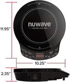 Nuwave Precision Induction Cooktop, 10.25” Shatter-Proof Ceramic Glass, 6.5” Heating Coil, 45 Temps from 100°F to 500°F, 3 Wattage Settings 600, 900 & 1300 Watts
