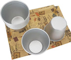 Large Popover Pans 12 PCS, Individual Aluminium Round Muffin Molds, Pudding Cup, Chocolate Molten Mould, Raspberry Souffle Baking Maker, Brownie Tumbler for Egg Tart, Cake, Size 3.4"x 3.2"