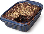 Artena Baking Dish 2.3 Quarts, Casserole Dishes For Oven, Baking Pan With Handles, Lasagna Pan Deep, Large Casserole Dish, Rectangular Ceramic Bakeware, Blue (Only Baking Dish)