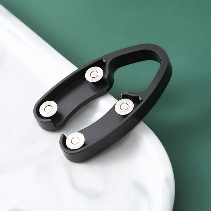 OHMAXHO 4 Pack Wine Foil Cutter for Wine Bottles, 4 Stainless Blades Wine Bottle Foil Cutter Tool, Effortless Wine Seal Cutter Foil Remover, Black Wine Opener Accessory for Wine Lovers