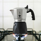 Bialetti Brikka Moka Pot - Crema-Rich Stovetop Espresso Maker, Italian Coffee Maker, 2 Espresso Shots (3.4 oz - 100 ml), Black