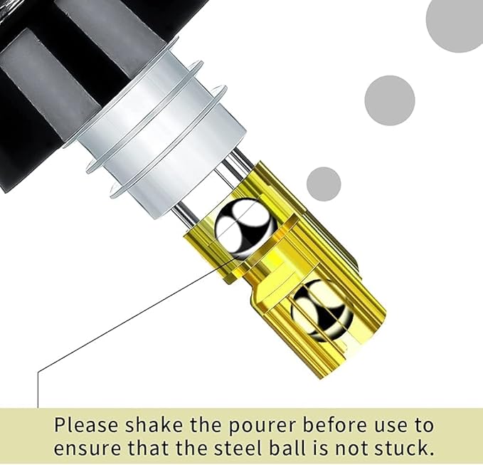 Automatic Measured Bottle Pourer - Quick Shot Spirit Measure Pourer Drinks Wine Cocktail Dispenser Home Bar Tools - 1oz/30ml (12 pack)