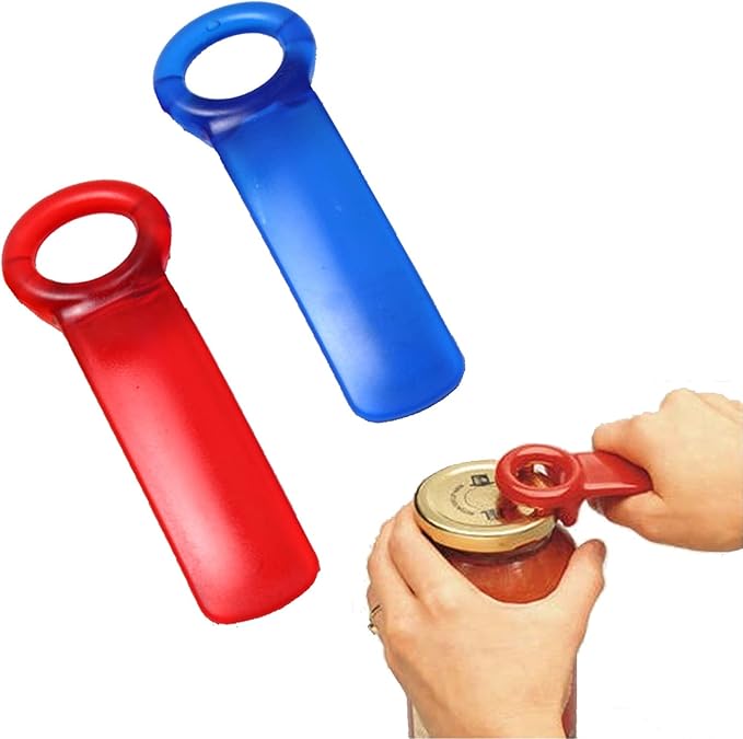 Jar Opener Jar Key,Easy Grip Jar Lid Opener Plastic Jar Opener for Weak Hands,Elderly, Children
