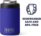 YETI Rambler 12 oz. Colster Can Insulator for Standard Size Cans, Offshore Blue