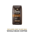 Peet's Coffee, Dark Roast Whole Bean Coffee - French Roast 10.5 Ounces