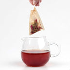 100Pcs Disposable Tea Bags for Loose Leaf Tea, 100% Natural Wood Pulp Paper Material, Empty Unbleached Filter Bags with Drawstring