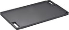 VEVOR Reversible Grill/Griddle, 17x10'' Pre-Seasoned Cast Iron Griddle, Rectangular Double Burner Griddle Pan, Non-Stick Family Pan Cookware with Handles, Flat Top Plate for BBQ, Gas Grill, Black