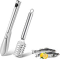2 PCS Fish Scaler, Stainless Steel Fish Scale Remover, Fish Descaler Tool with Serrated Blade Design, Ideal for Home, Kitchen, Seafood Markets, and Professional Use
