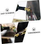 2 PCS Gold Olive Oil Dispenser Spouts: Stainless Steel Liquor Pourers for Kitchen Bar - Wine Bottle Pourer for Home Bartenders (4.9x1.18 Inch)