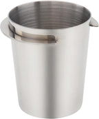 Coffee Dosing Cup 54mm, Espresso Coffee Dosing Cup, Stainless Steel Dosing Cup Compatible with All 58mm Portafilter,Coffee Powder Cup, Coffee Powder Feeder (1, Silver, 54mm)