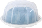 Nordic Ware Formed Swirl Bundt with Keeper, 10 Cup, Twilight Blue