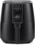 Elite Gourmet EAF4617 Electric Digital Hot Air Fryer, 1350Watts, Oil-Less Healthy Cooker, Timer & Temperature Controls, 4 Quart, Black