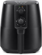 Elite Gourmet EAF4617 Electric Digital Hot Air Fryer, 1350Watts, Oil-Less Healthy Cooker, Timer & Temperature Controls, 4 Quart, Black