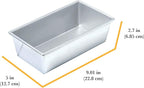 Chicago Metallic Loaf Pan, Commercial II, 1-Pound | Uncoated | Traditional | Pack of 2