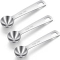 3Pcs Stainless Steel Measuring Spoons Set 1 Teaspoon 5ml for Precise Cooking Baking and Spice Measurement Short Handle Design for Easy Use in Kitchen Essential for Home Chefs and Baking