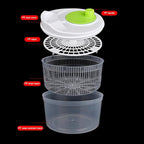 Fruit Spinner – Multifunctional Salad-Spinner | Fruit Washer & Dryer Spinner | Small Lettuce Spinner-Bowl | Manual Vegetable Cleaner For Draining Greens, Fruits And Vegetables, Home Kitchen Food Prep
