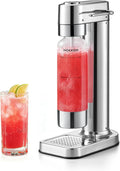 MOKKOM Sparkling Water Maker Soda Maker Soda Streaming Machine for Carbonating with 1L Carbonating Bottle, Compatible with Any Screw-in 60L CO2 Carbonator(NOT Included)
