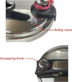 Multi Cooker, 6L Electric Pressure Cooker Efficient and Quick Cooking with Foldable Handle for Home
