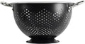 GoodCook Gourmet Colander, 5qt capacity, Stainless Steel with Handles and Elevated Pedestal Foot, Bold Black
