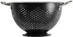GoodCook Gourmet Colander, 5qt capacity, Stainless Steel with Handles and Elevated Pedestal Foot, Bold Black