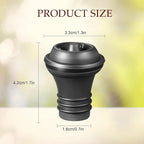 Honoson 48 Pieces Wine Stopper Resealable Pump Vacuum Silicone Saver Practical for Kitchen Supplies Bottle Tools (Black)