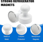 LOVIMAG Fridge Magnets 20Pcs Refrigerator Whiteboard Small Strong Magnet Classroom Kitchen Accessories Decorative Locker Set Decor Must Haves Office Calendar Refrigerador Magnetic Cute Crafts White