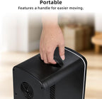 Antarctic Star 4L/6 Can Portable Mini Fridge,Personal Compact Refrigerator,Small Cooler for Food,Drinks or Skin Care, AC/DC for Bedroom, Car, Office & Dorm, Black