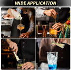 Glass Cocktail Shaker Set, Glass Bartender Kit with Measuring Jigger, Mixing Spoon, and Muddle, Premium Bar Tool Set for Crafting Martinis & Whiskey Cocktails Home Bar Accessories