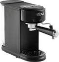 IMUSA 20 Bar Espresso Machine with Milk Frother, Compact 1-2 Cup Espresso & Cappuccino Maker, Thermoblock Fast Heating Coffee Machine, Hot & Iced Latte, Macchiato & Mocha Maker, Matte Black