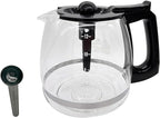 12-Cup Replacement Coffee Carafe Compatible with Hamilton Beach Coffee maker Pot & All Flex Brew Coffee Maker, Not Compatible Procter Silex series