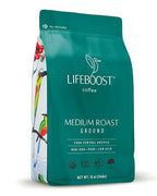 Lifeboost Coffee Ground Medium Roast Coffee - Low Acid Single Origin USDA Organic Coffee - Non-GMO Ground Coffee Third Party Tested For Mycotoxins & Pesticides - 12 Ounces