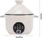 Haofy Electric Pressure Cooker 800W 3.2L Non Stick Multifunctional Cooking Pot with Stainless Steel Drain Basket for Low Sugar Meals Soup Porridge Hot Pot for Singles Small Families (US Plug 110V)