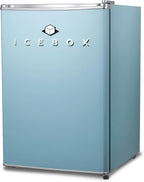 ICEBOX 2.5 Cu. Ft. Compact Refrigerator, ENERGY STAR Certified Small Refrigerator, Single Door Mini Fridge with Chiller Compartment, R600a Refrigerant, IBCR25SLT, Slate Blue