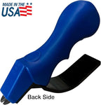 ACCUSHARP Knife Sharpener, Portable and Easy to Use, Hones and Sharpens Cleavers, Kitchen, and Serrated Knives, Sharpens Double Beveled Edge Knives