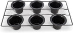 Mrs. Anderson's Baking 6-Cup Popover Pan, Carbon Steel with Non-Stick Coating, PFOA Free, 15.75 x 9 x 2.25-Inches