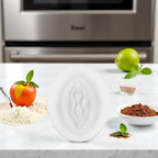 2Pcs White Women Genital Shape Chocolate Mold Novelty Candy Making Molds Silicone DIY Mould Jelly Tray Fondant Cake Making Supplies Pastry and Baking Molds Bakeware